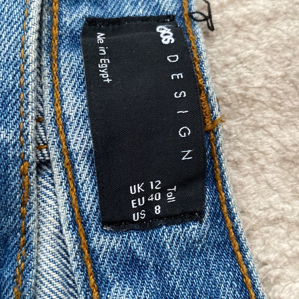 ASOS High Waist Denim Shorts - Light Blue - Picture 7 of 8
